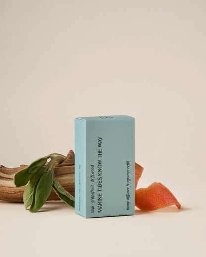Marine Tides Know the Way Candle + Home Diffuser Set
