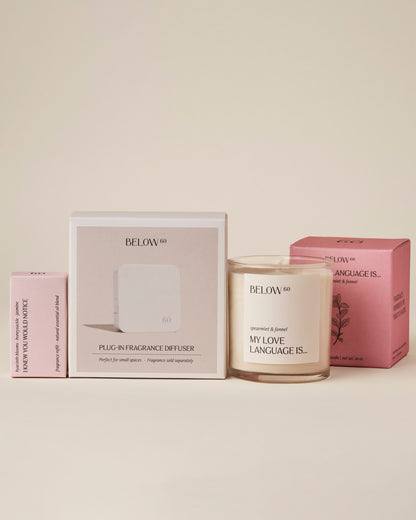 Sending Love Candle + Home Diffuser Set