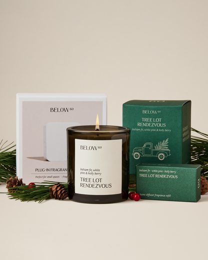 Tree Lot Rendezvous Candle + Home Diffuser Set